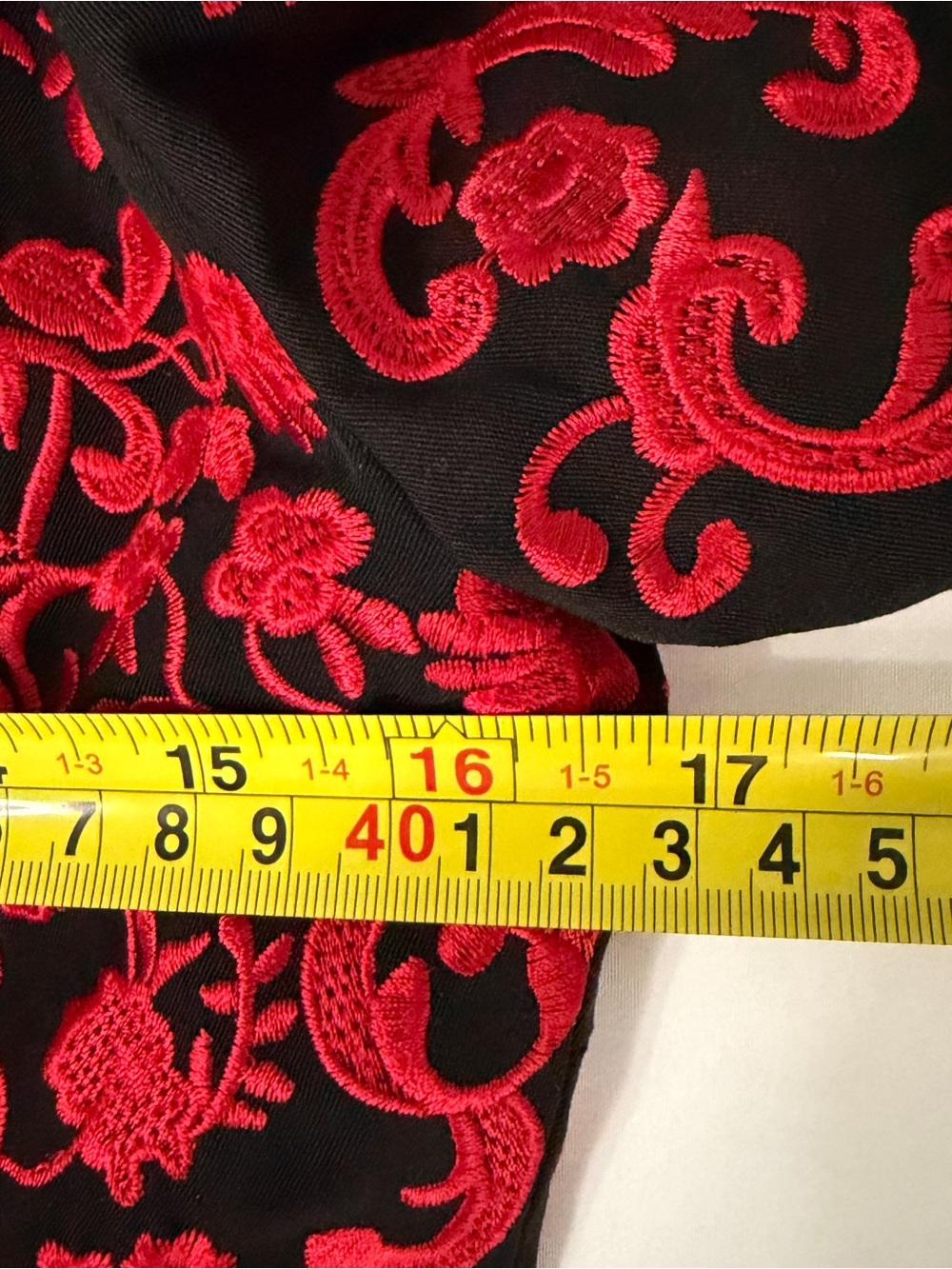 Dolce & Gabbana Red and Black Embroidered Floral Lace Mini Dress - Picture 12 of 15